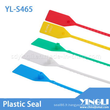 Joints de camion en plastique jetables avec code à barres imprimé (YL-S465)
